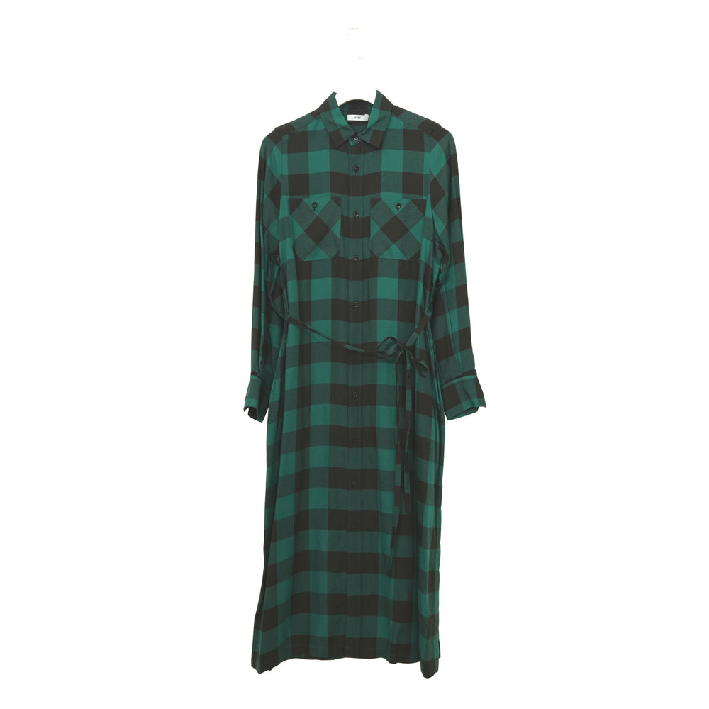 RAYON PLAID DRESS