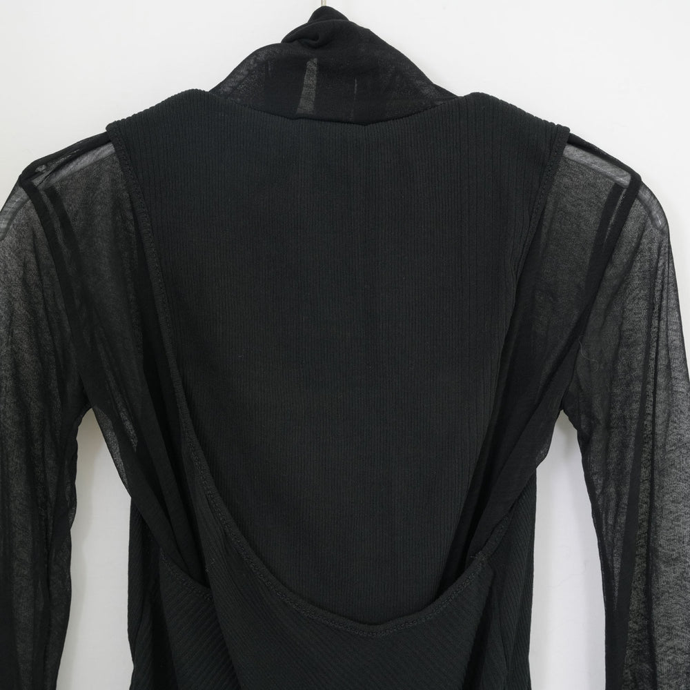 
                  
                    SHEER TWIST BACK TOP-T.MORO-
                  
                