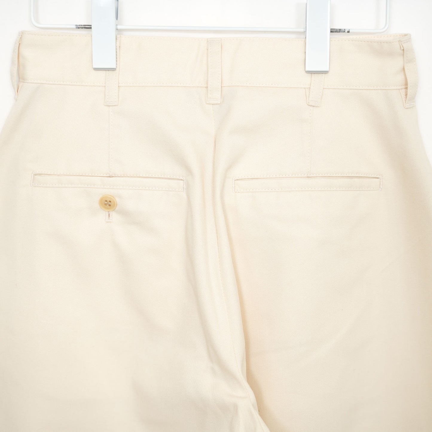 
                  
                    T/C BARREL LEG TROUSERS-WHITE-
                  
                