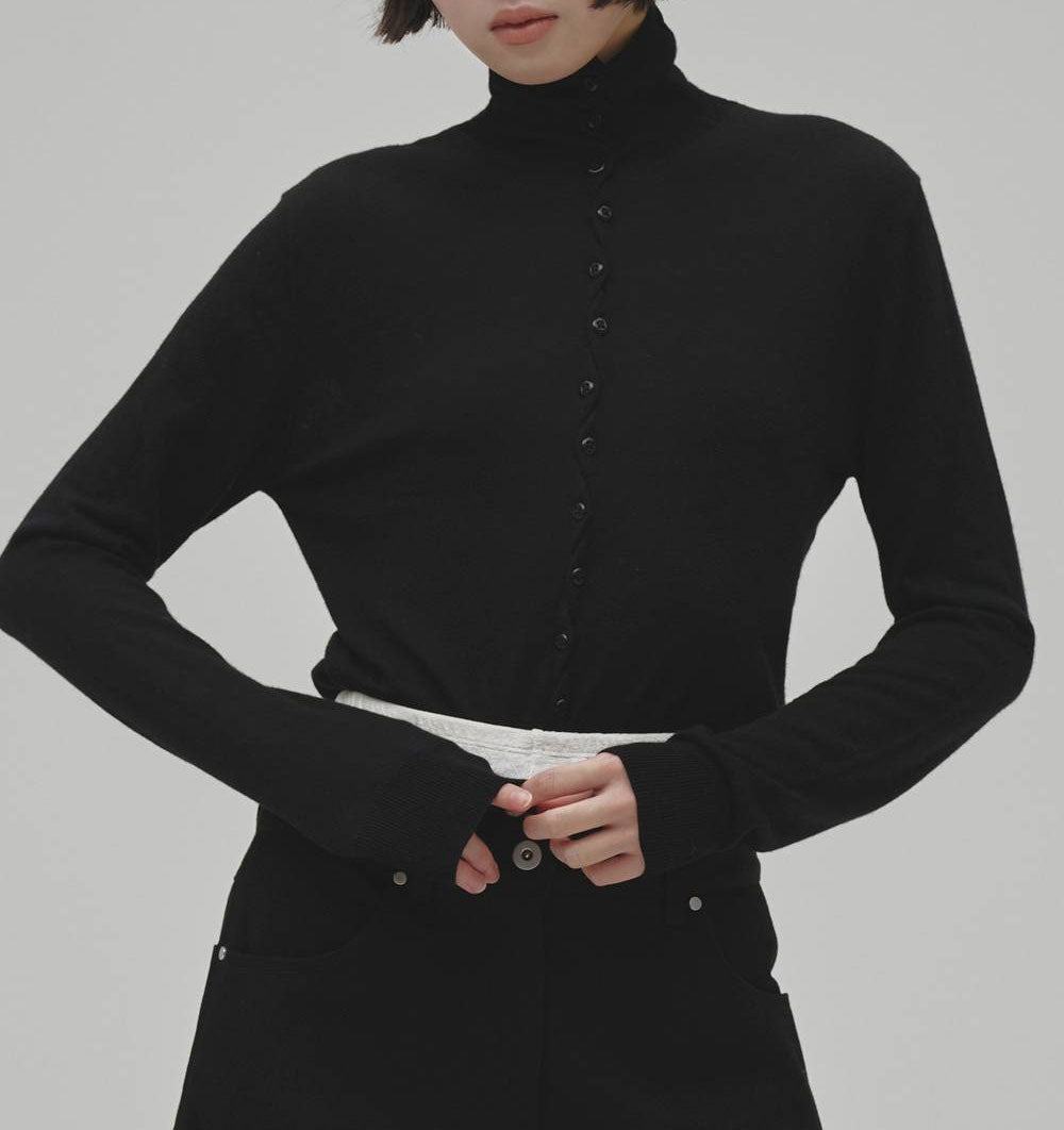 
                  
                    Turtleneck Button Knit
                  
                