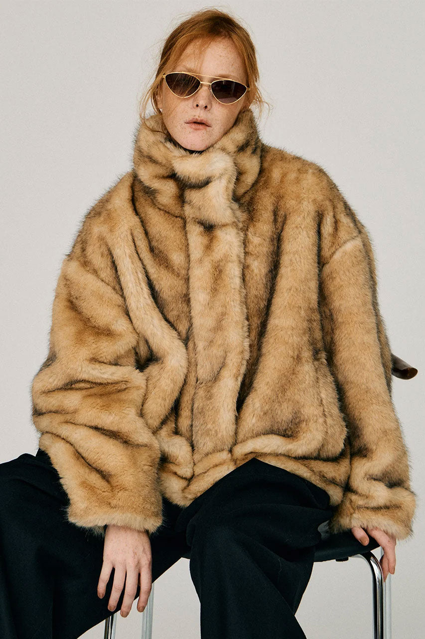 
                  
                    Faux Fur Bomber Jacket
                  
                