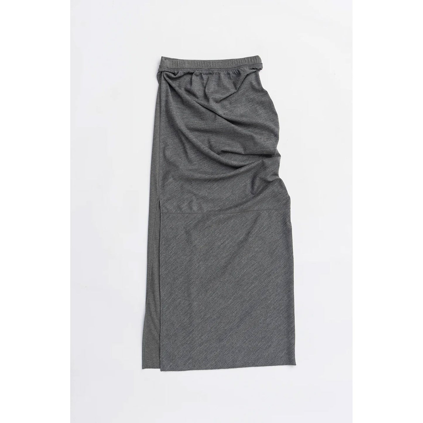 
                  
                    Wool Slouchy Skirt-GREY-
                  
                
