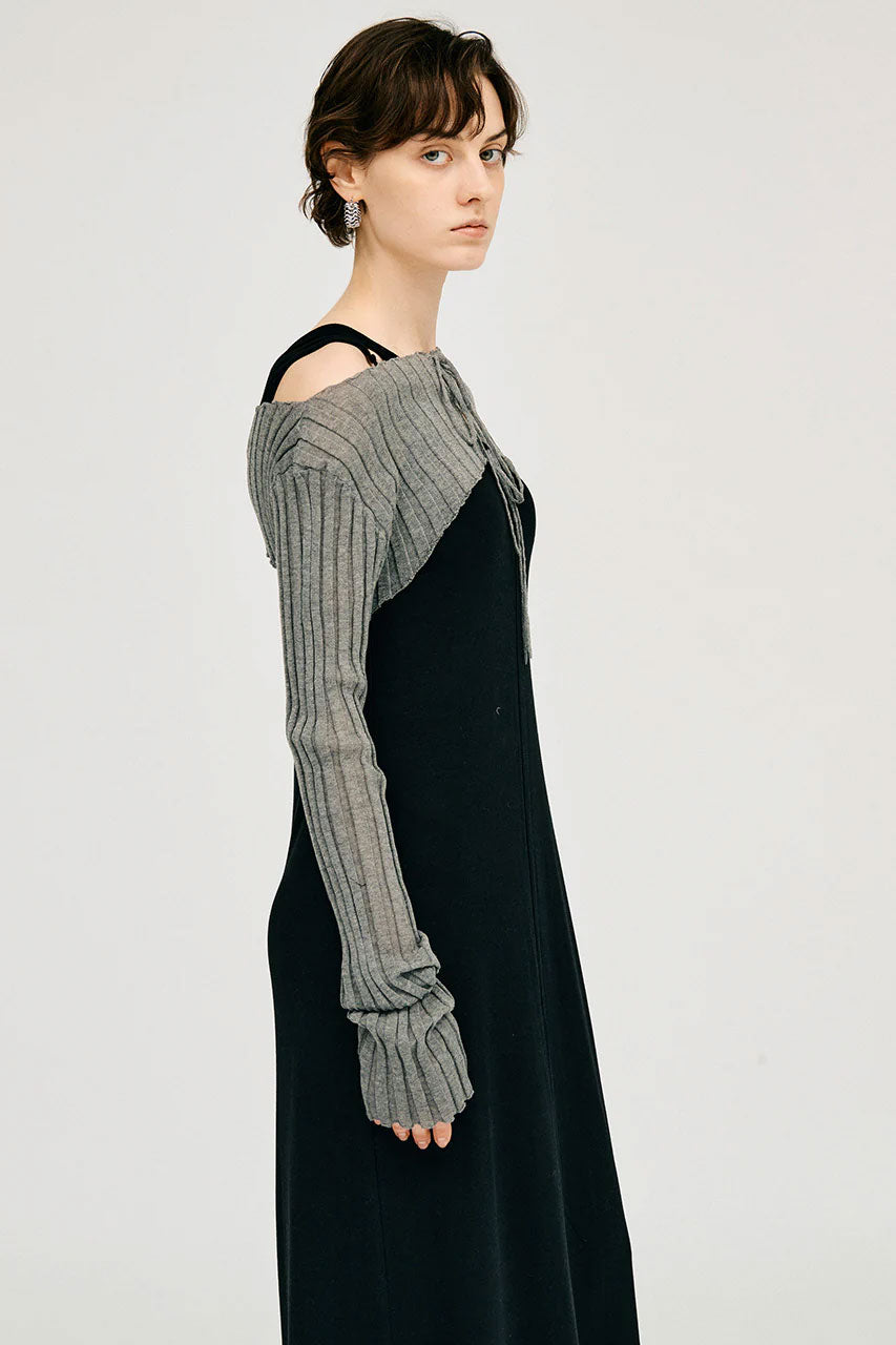 
                  
                    2WAY Sheer Rib Bolero -GRAY-
                  
                