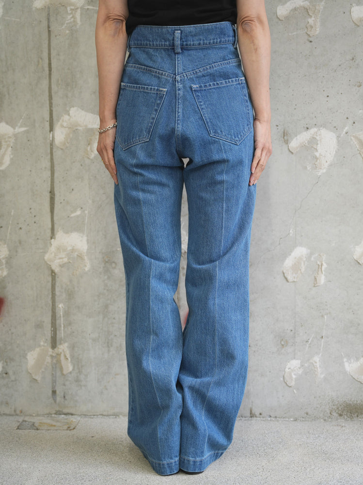 
                  
                    High Waisted Flare Jeans - blue
                  
                