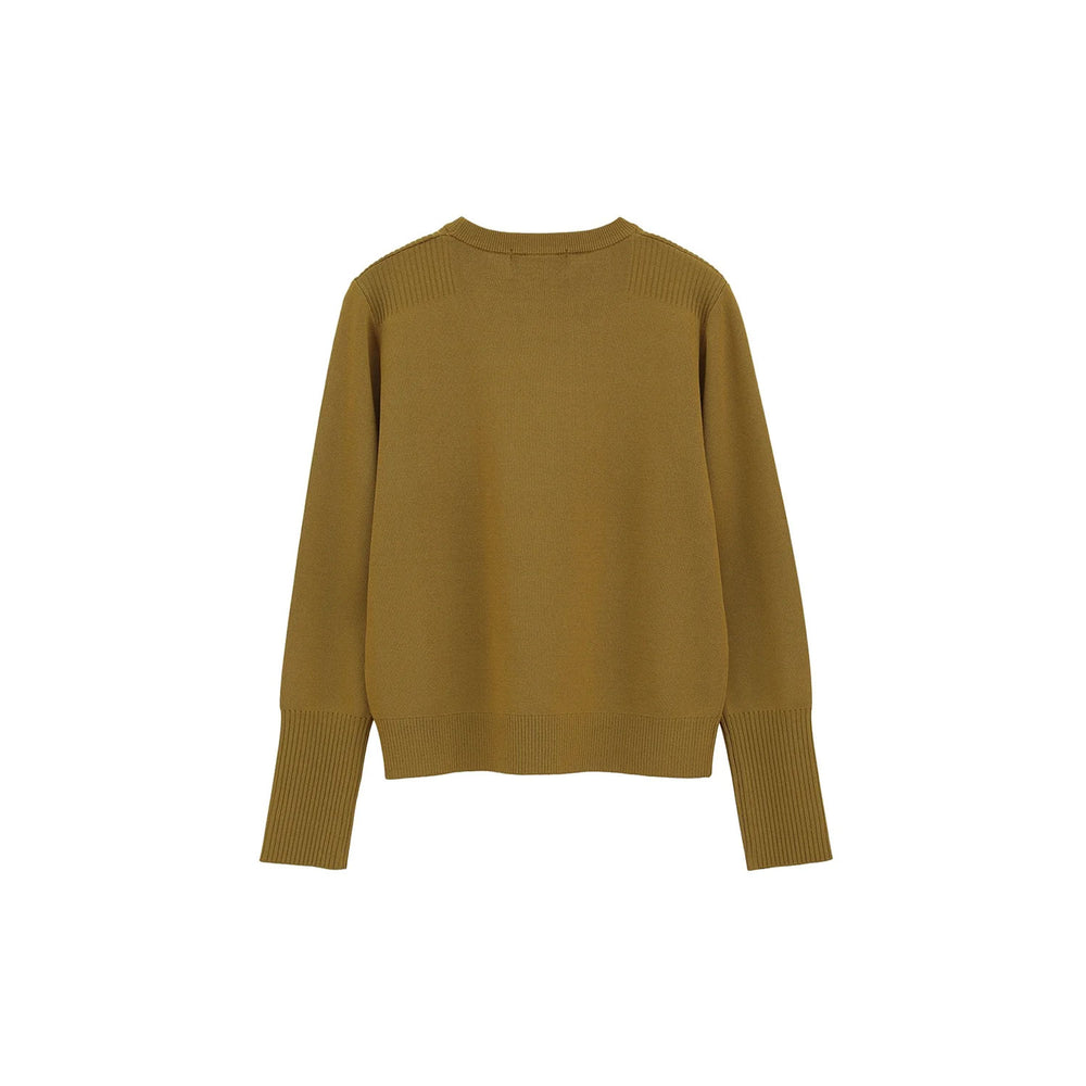 
                  
                    BASIC COMPACT KNIT TOPS -BEIGE-
                  
                