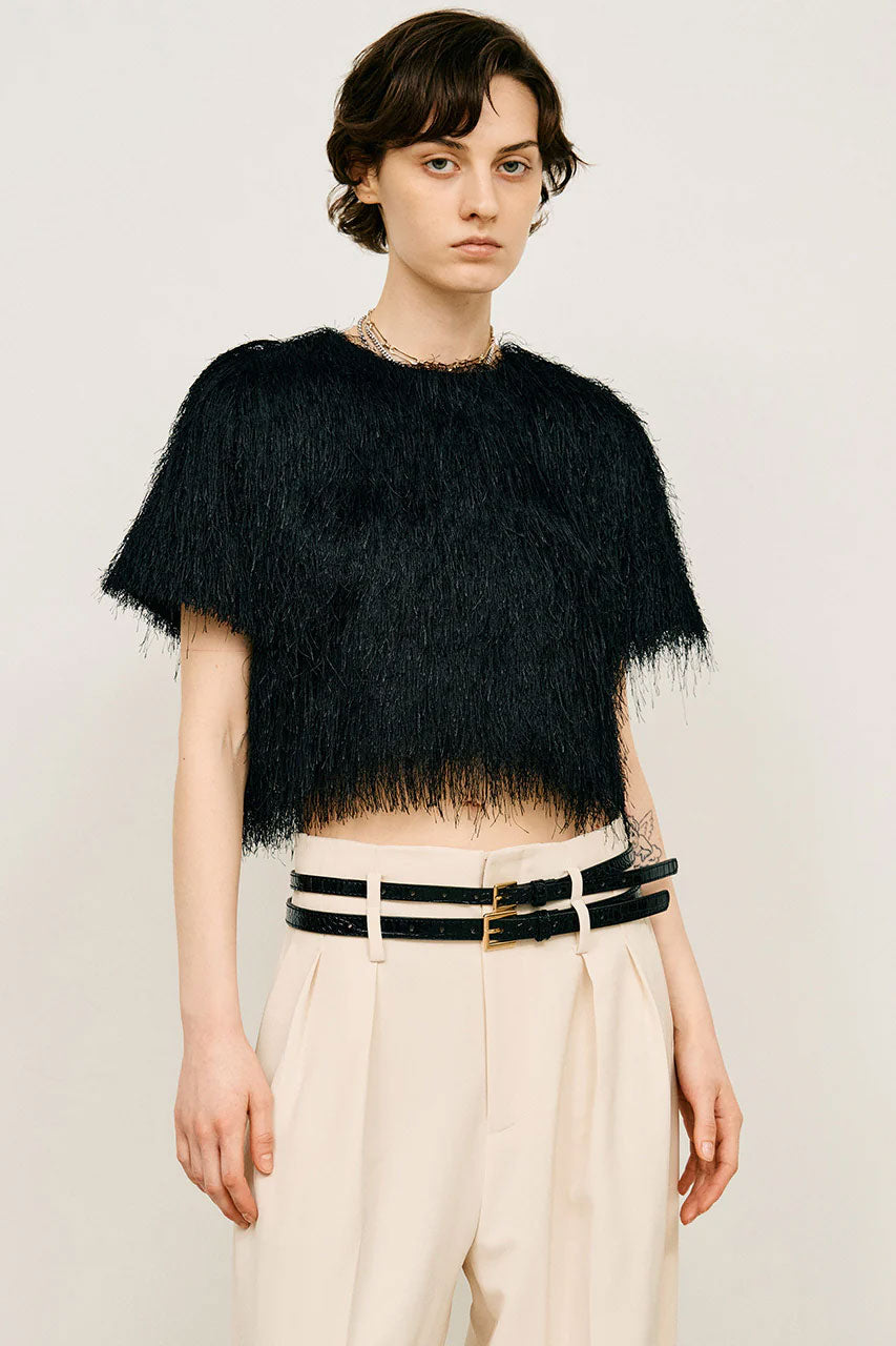 
                  
                    Feather Short Top -BLACK-
                  
                