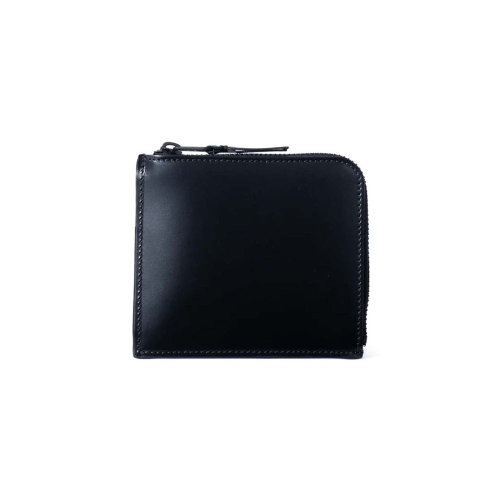 VERY BLACK ZIP AROUND WALLET