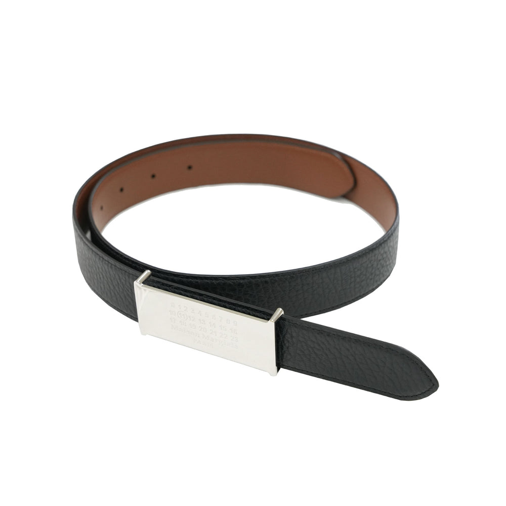 プレートリバーシブルベルト-BLACK-