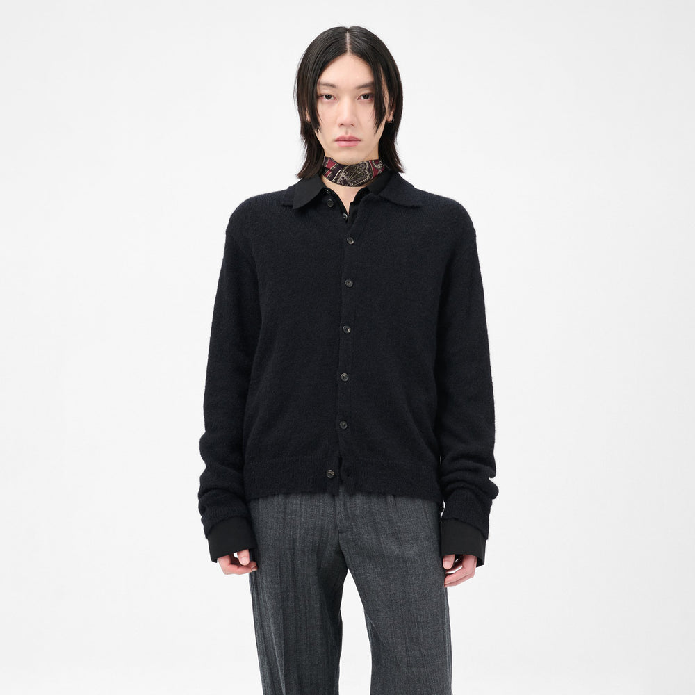 【極美品】OUR LEGACY EVENING POLO 23SS 黒 46 Our Legacy - Evening Polo Super Black Performance Poly