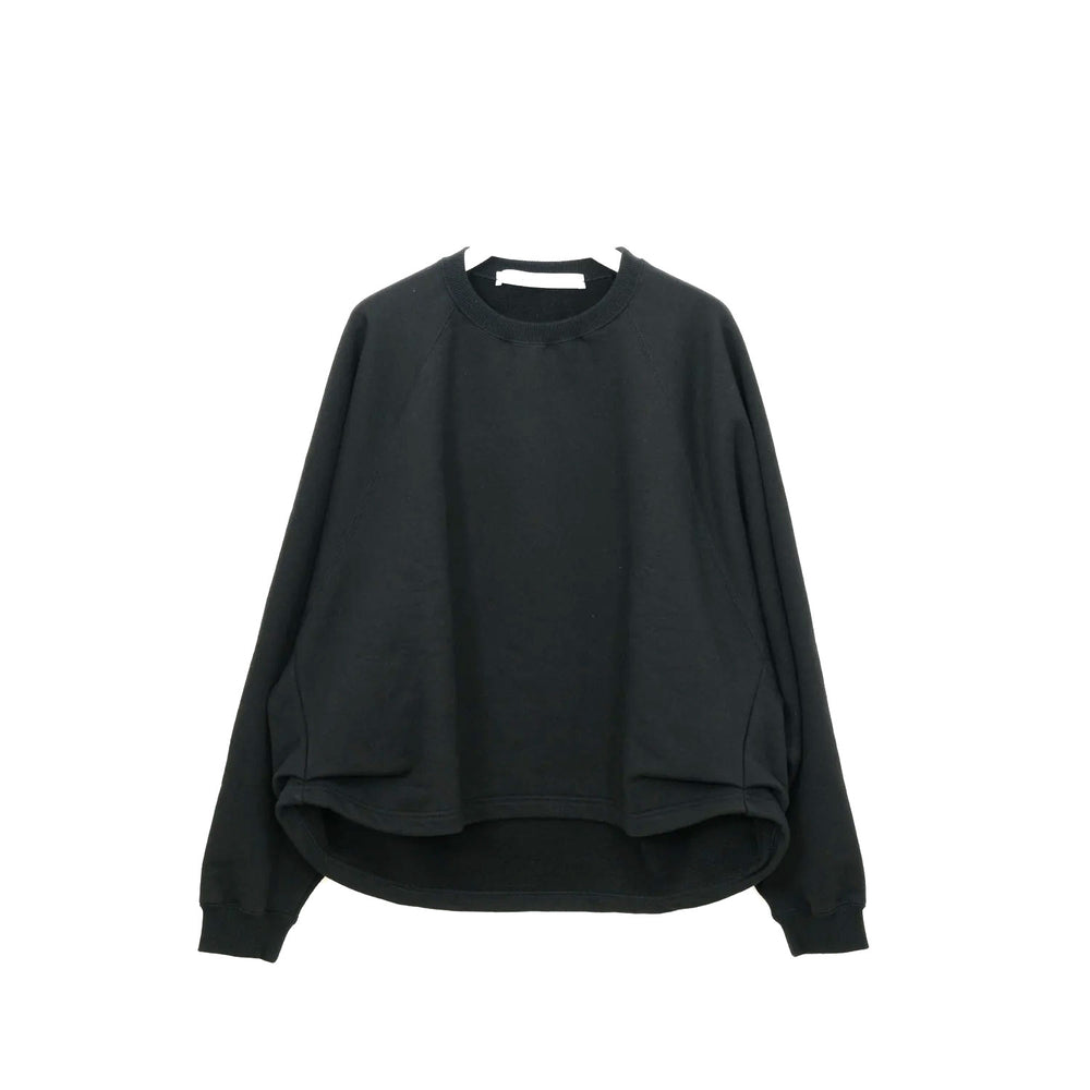 KAYA TUCKED HEM TOP -BLACK-