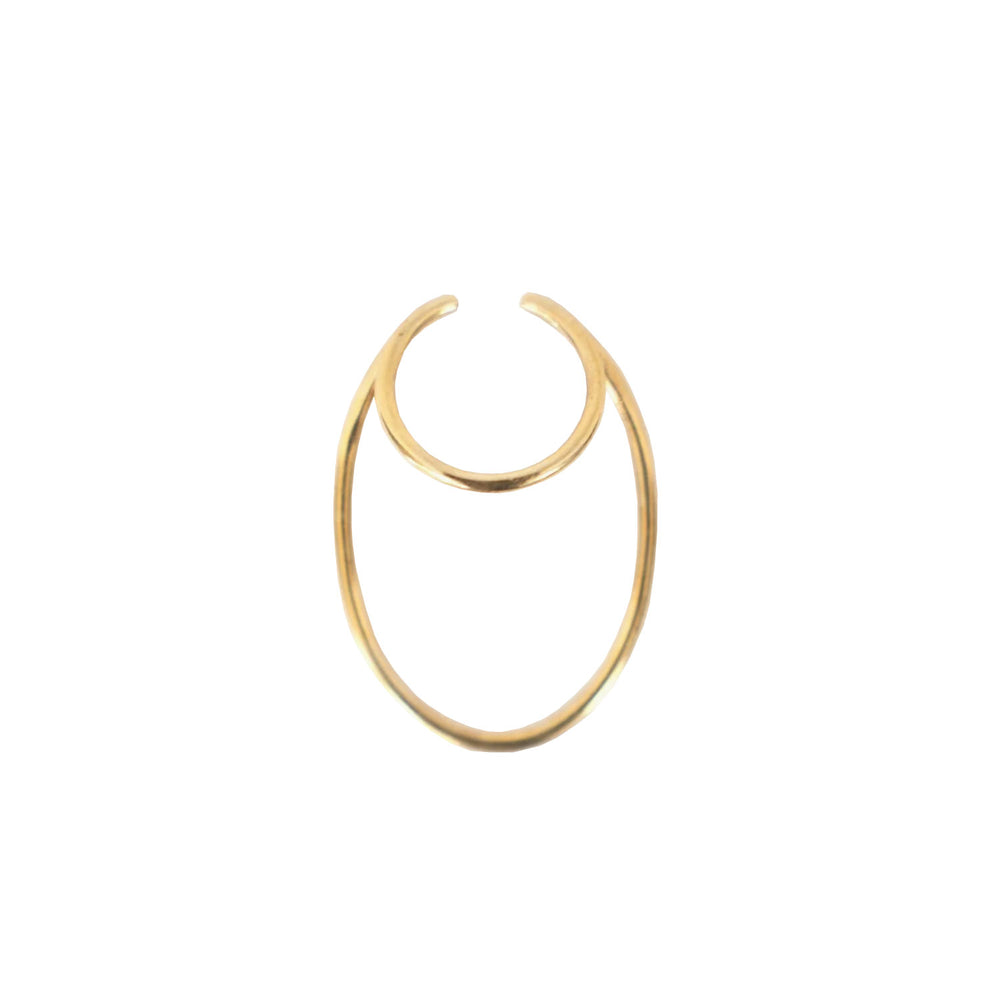 【HYKE】ELLIPSE HOOP EAR CUFF