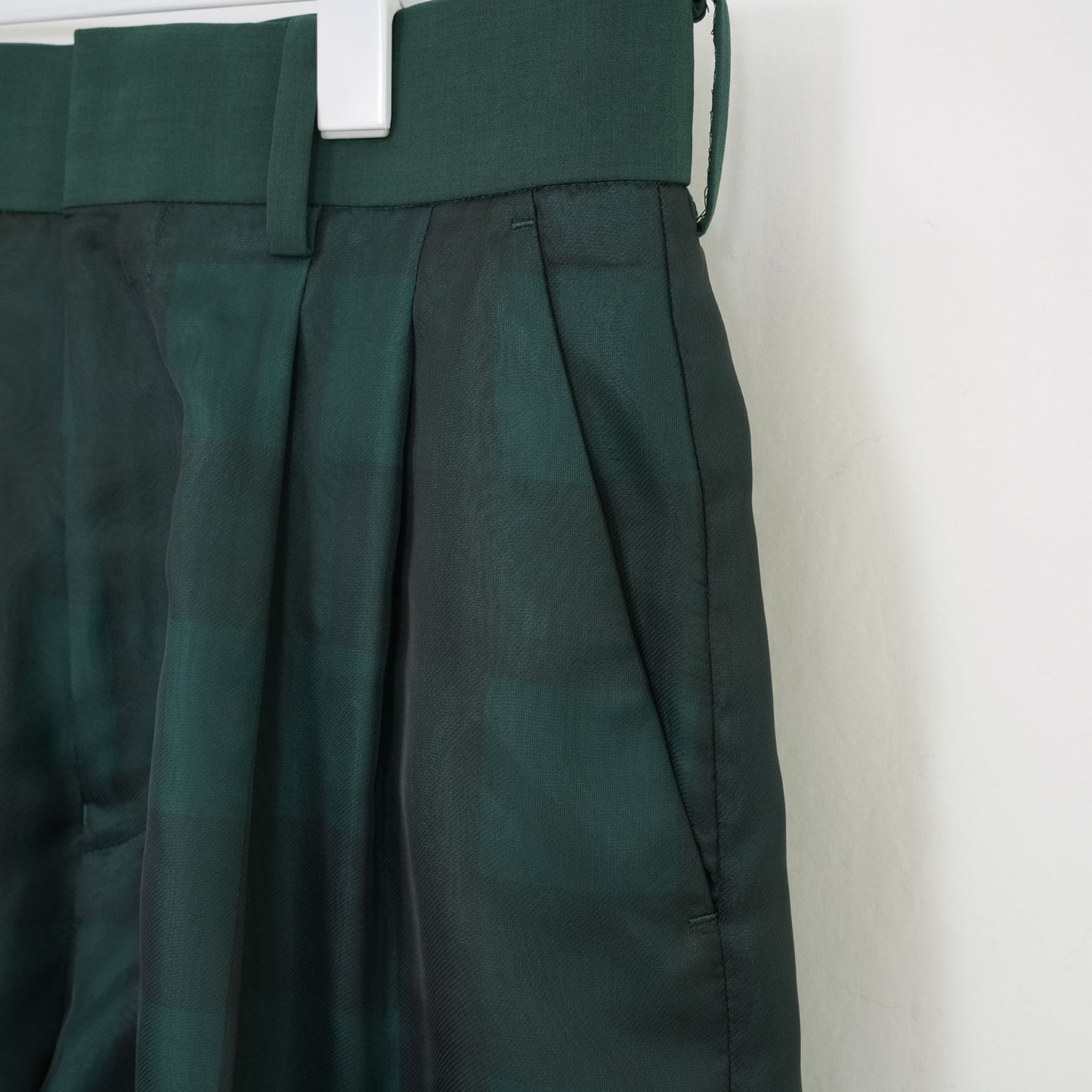 
                  
                    SHEER PLAID WIDE PANTS-C/BROWN-
                  
                