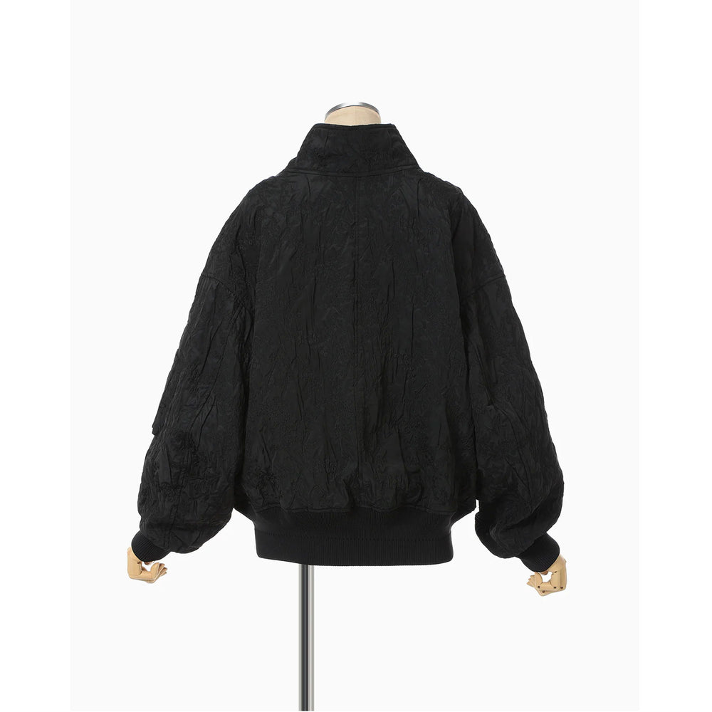 
                  
                    Floral Jacquard Triple Cloth Jacket-black-
                  
                