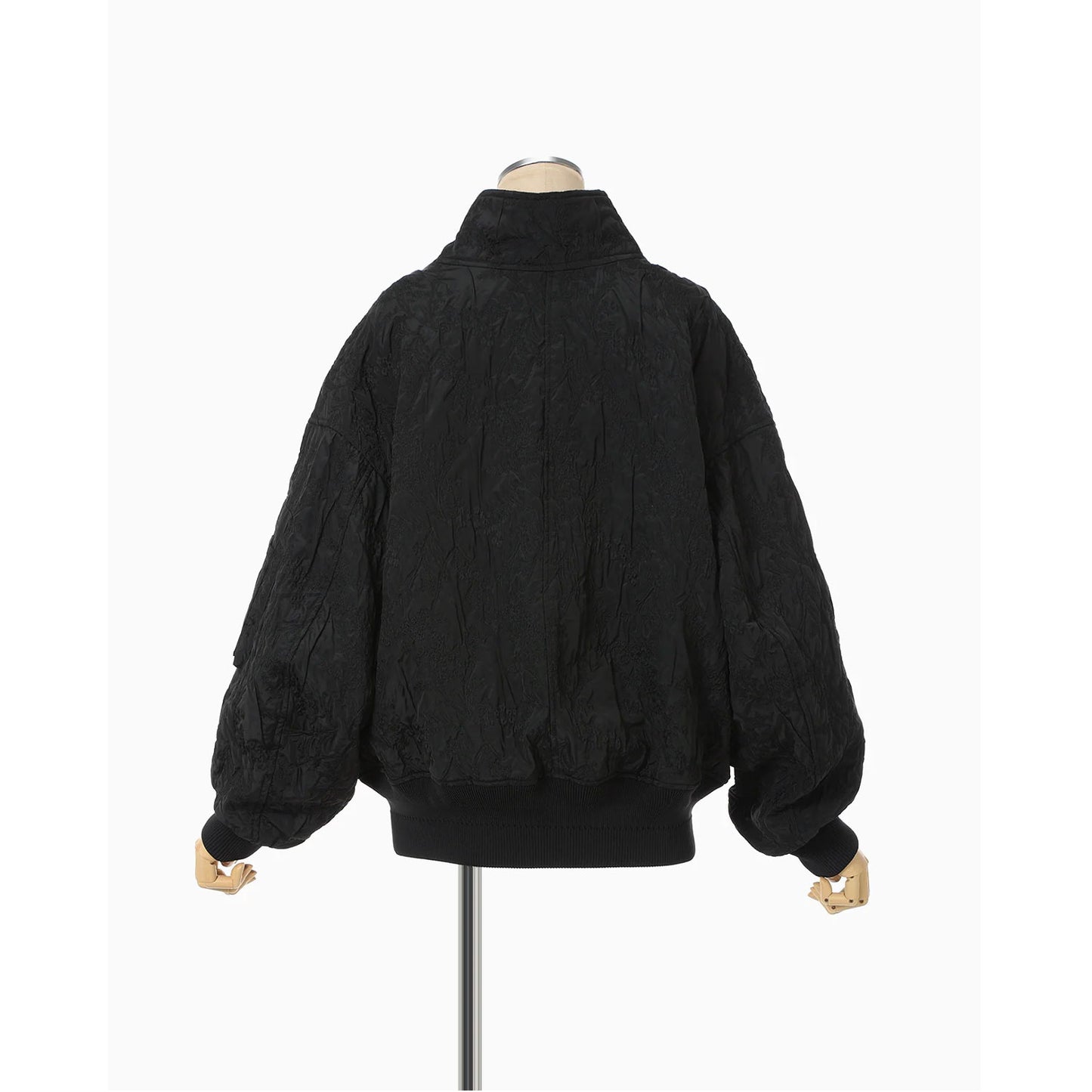 
                  
                    Floral Jacquard Triple Cloth Jacket-black-
                  
                