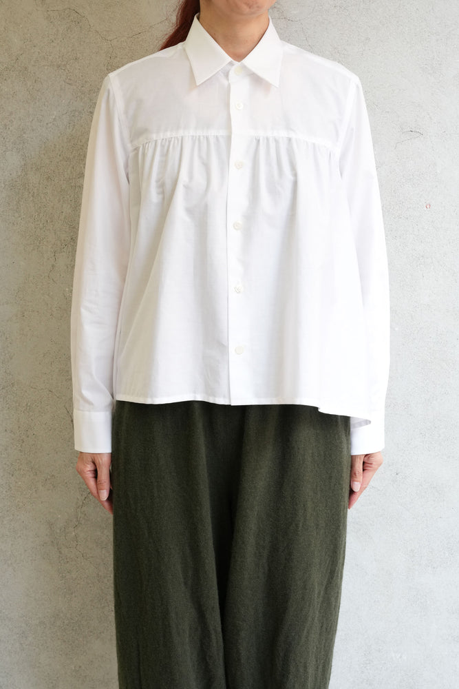 
                  
                    ブロードギャザーシャツ-WHITE-
                  
                
