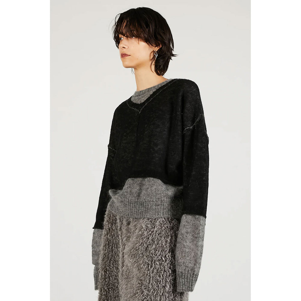 
                  
                    Reversible Mohair Knit -GREY-
                  
                