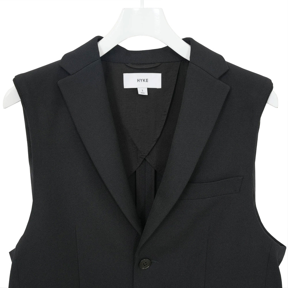 
                  
                    DOESKIN SLEEVELESS BLAZER-BLACK-
                  
                