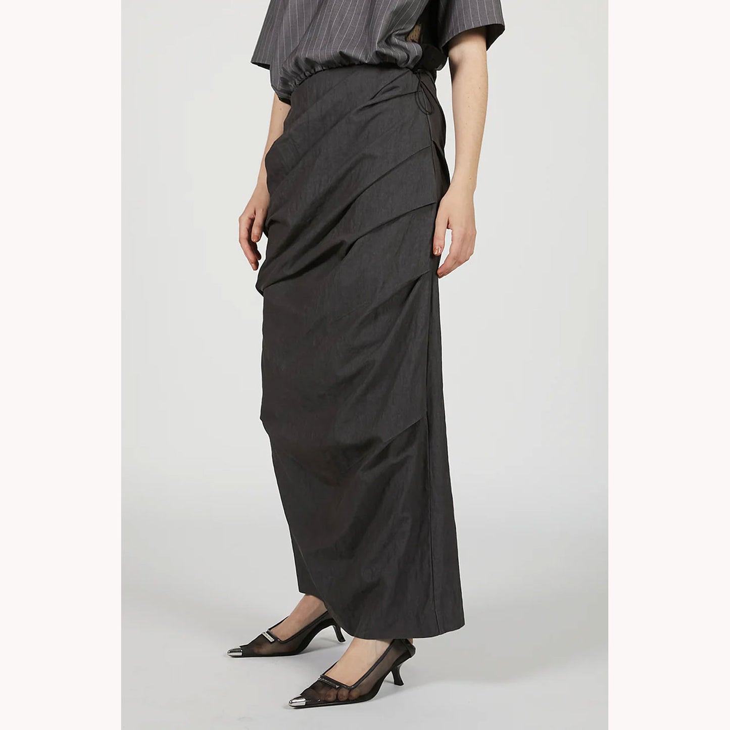
                  
                    Drape Skirt -GREY-
                  
                