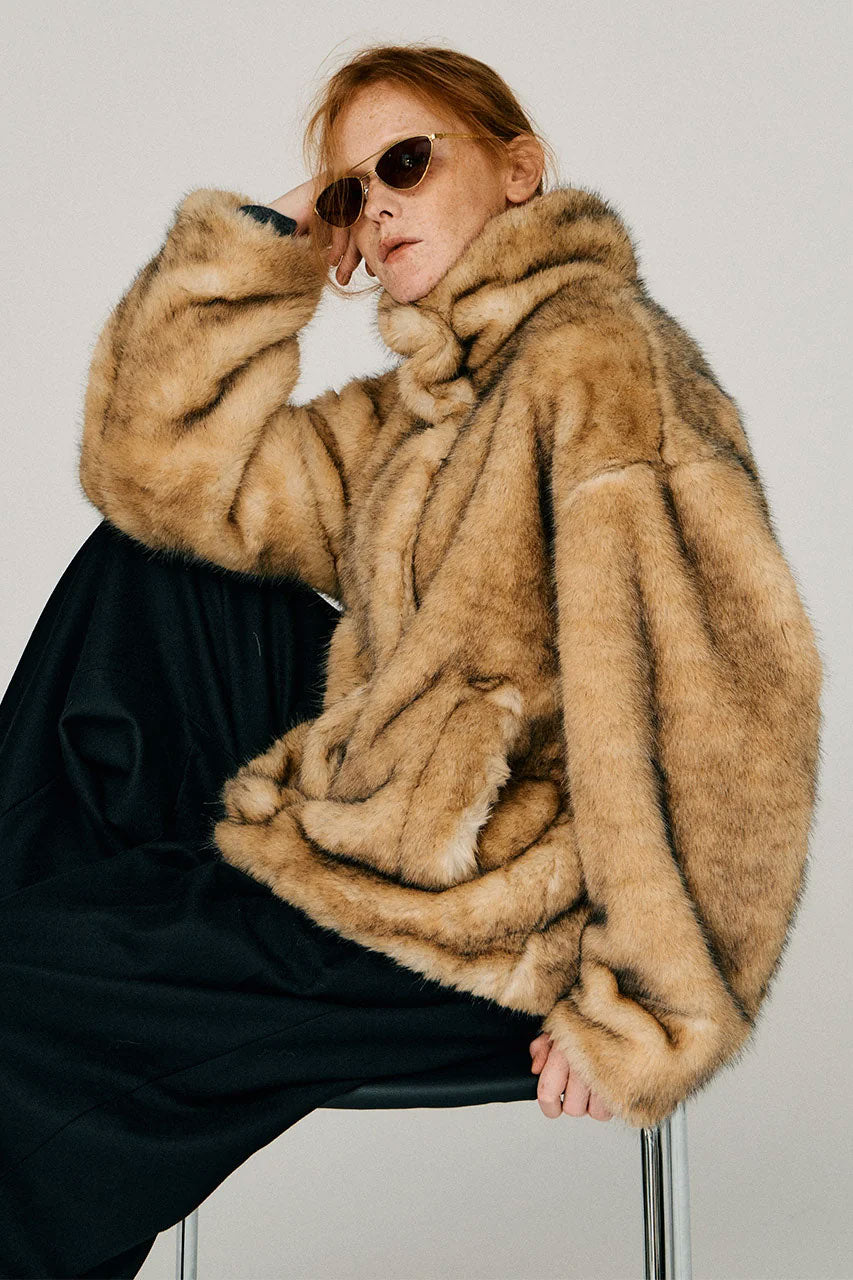 
                  
                    Faux Fur Bomber Jacket
                  
                
