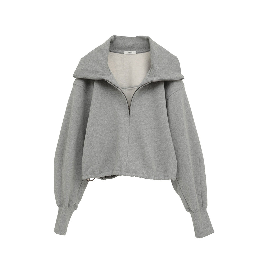 
                  
                    HALF ZIP SHORT TOPS -GRAY-
                  
                