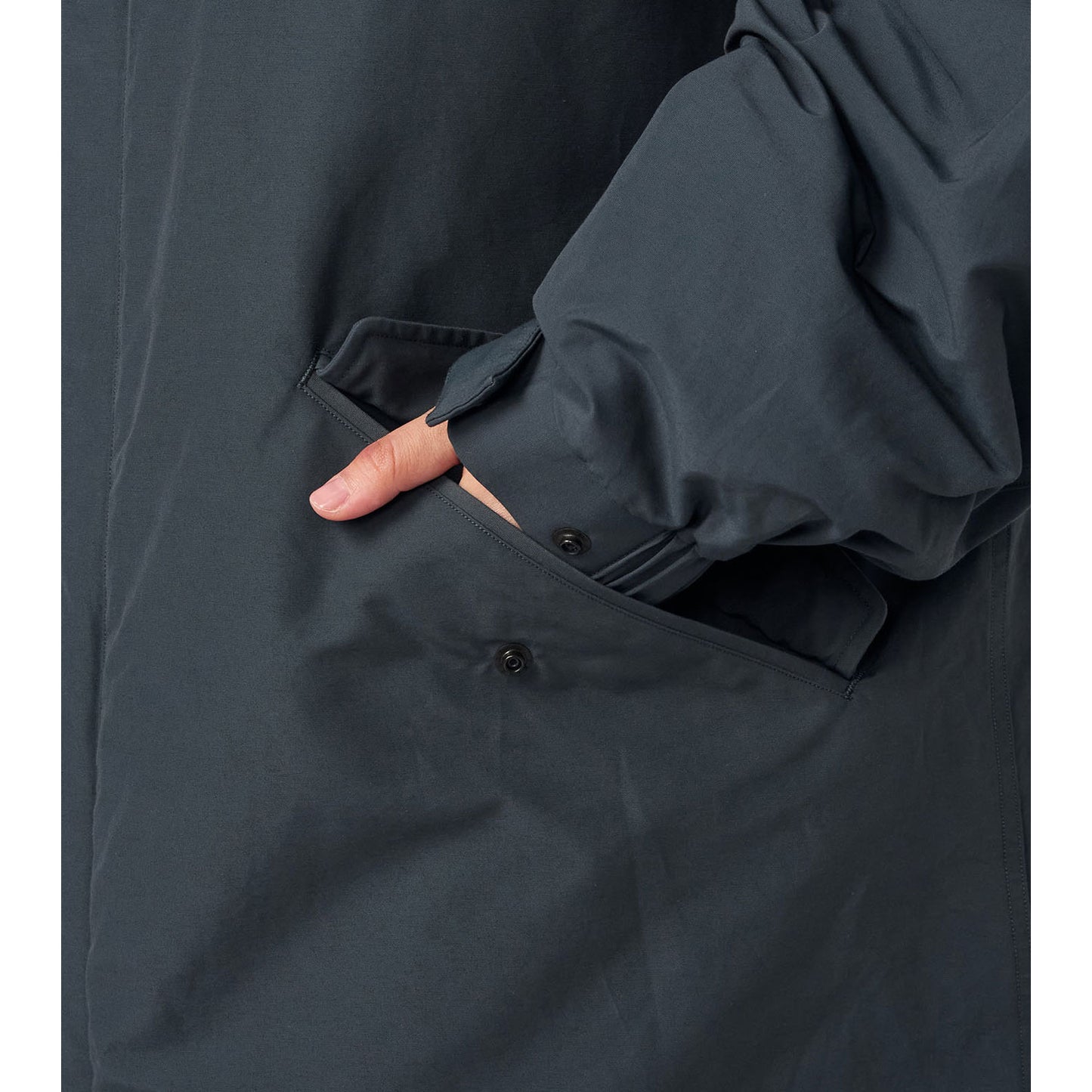 
                  
                    Double Peak Field Down Coat - BLACK -
                  
                