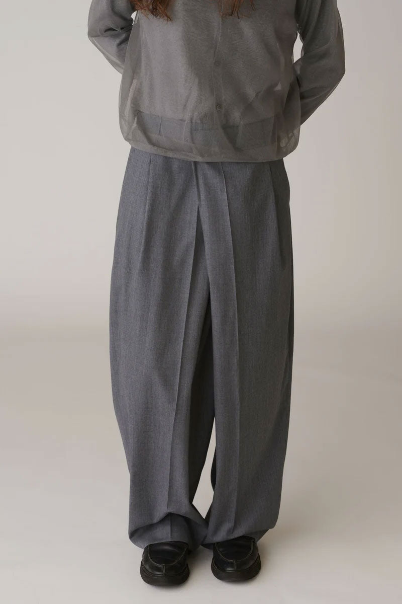 
                  
                    Wool Over Size Pants -NAVY STRIPE-
                  
                