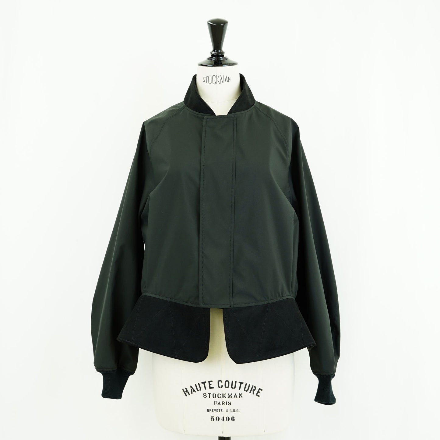 
                  
                    RERACS LIGHT SMOOTH BONDING VARSITY PEPLUM JACKET -BLACK-
                  
                
