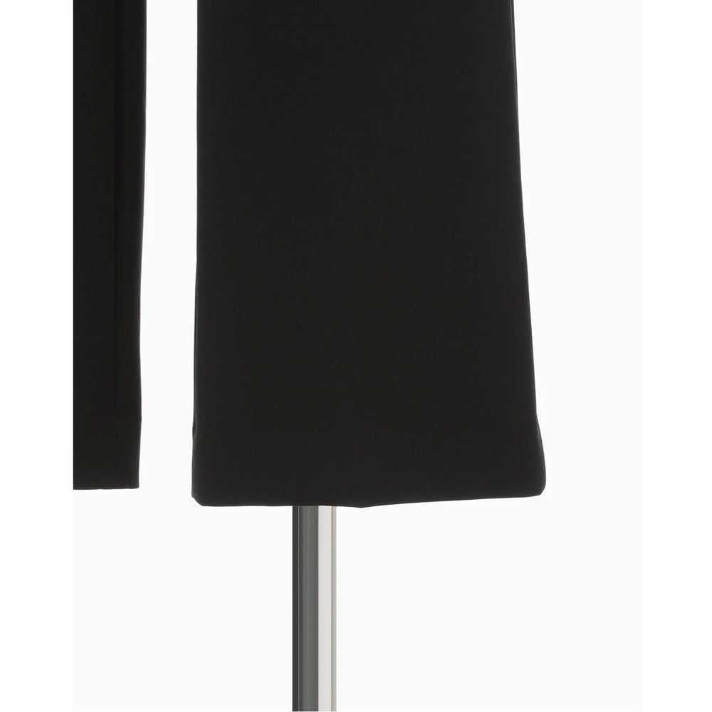 
                  
                    Acetate Polyester High Waisted Center Creased Suit Trousers - black
                  
                