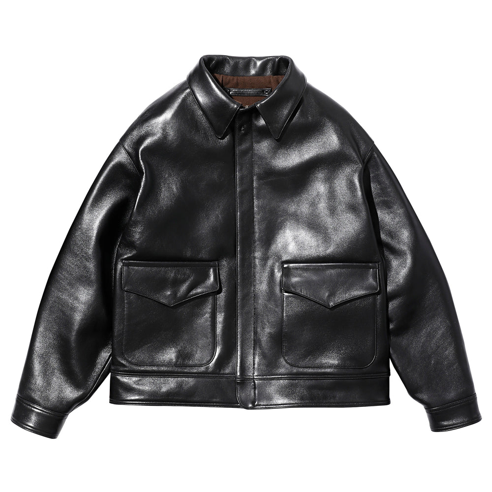 LEATHER TYPE A-2 FLIGHT JACKET