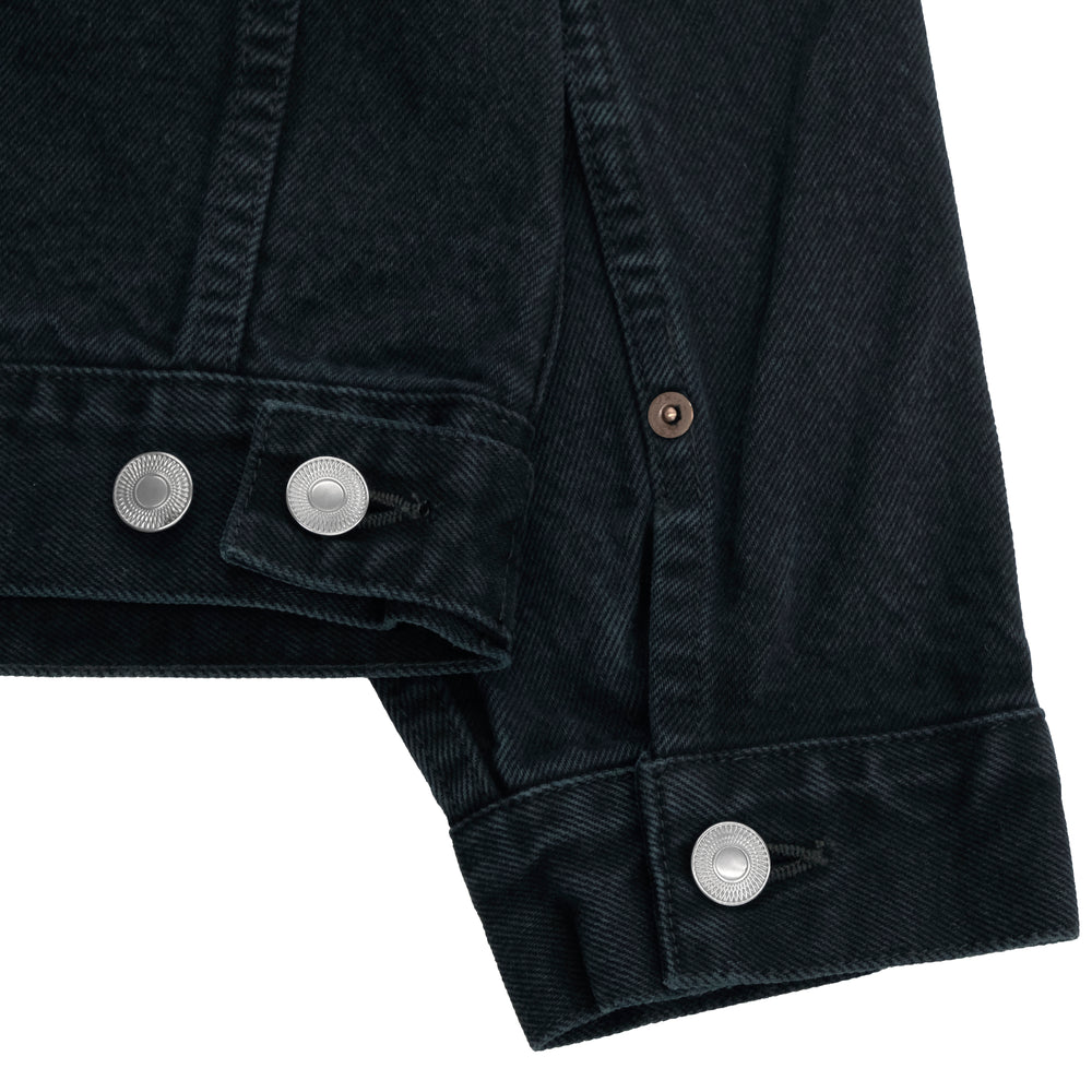 black denim jacket y2k archive 短丈 black denim jacket y2k archive 短丈 00s archive fur leather