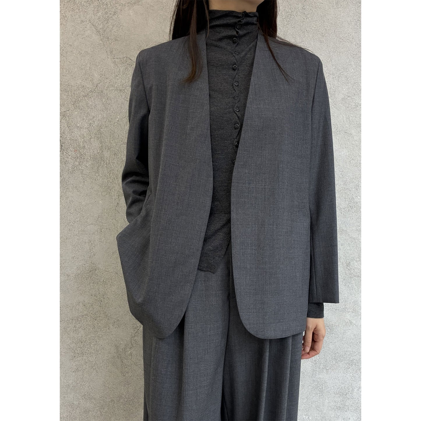 
                  
                    WOOL TROPICAL | NOCOLLER JACKET
                  
                