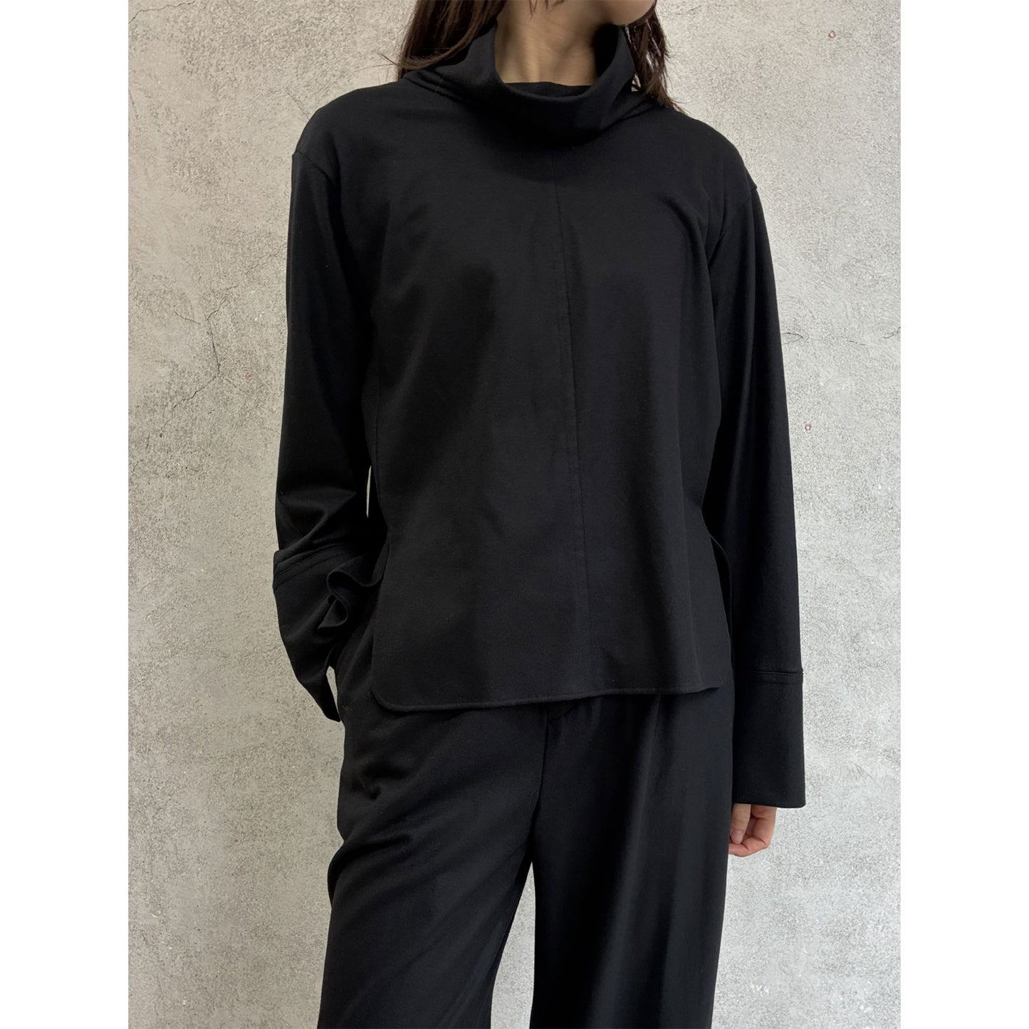 
                  
                    MERINO COLLEGE JERSEY STAND COLLAR PULLOVER
                  
                