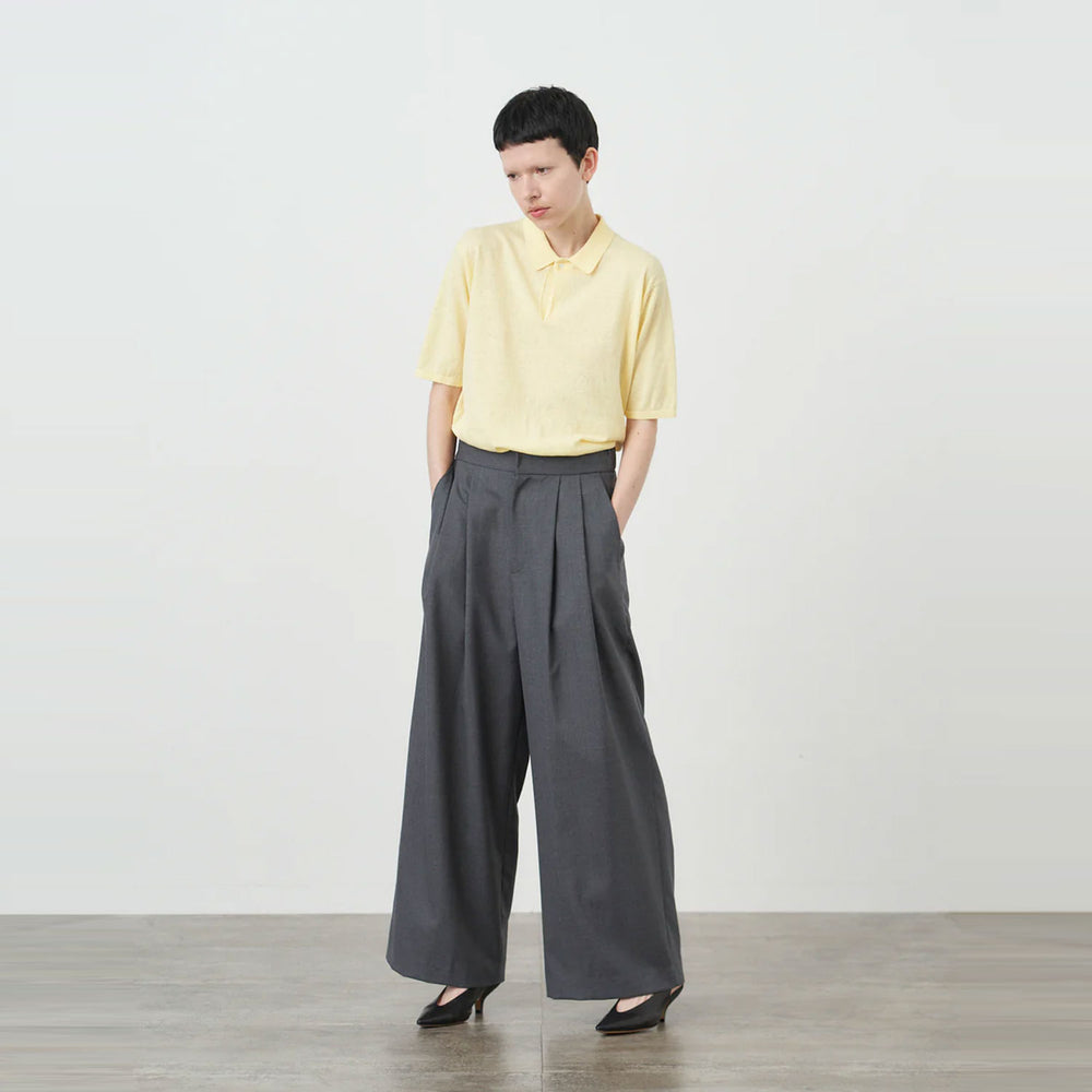 
                  
                    WOOL TROPICAL WIDE EASY PANTS
                  
                