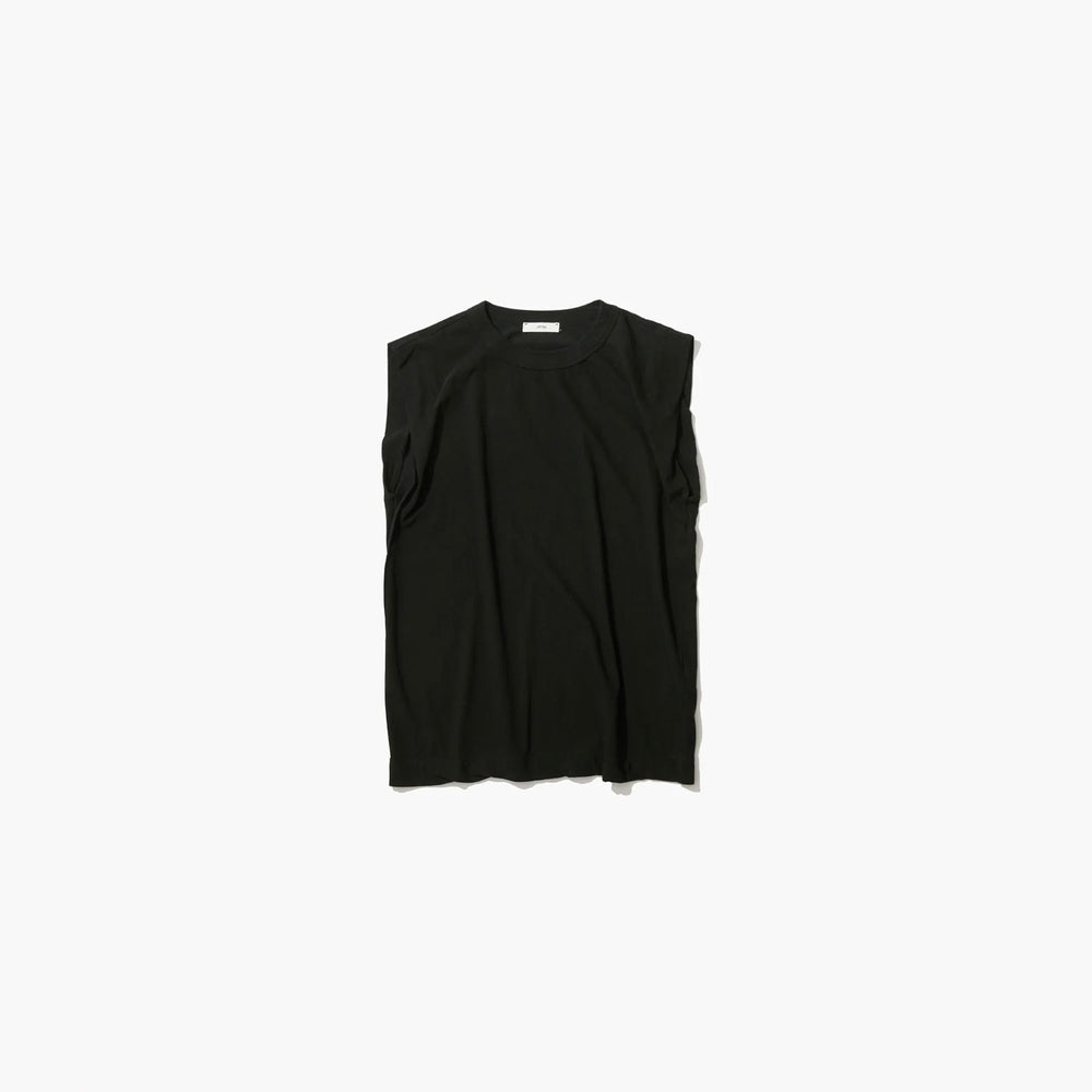 FRESCA SINGLE JERSEY | TANK TOP-BLACK-