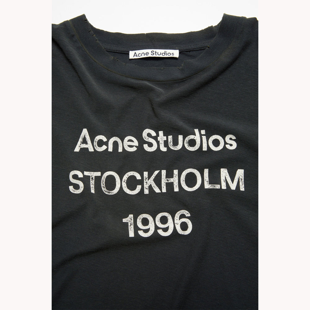 Acne Studios リラックスフィット ロゴTシャツ black Acne Studios - ロゴTシャツ - リラックスフィット - フェイ