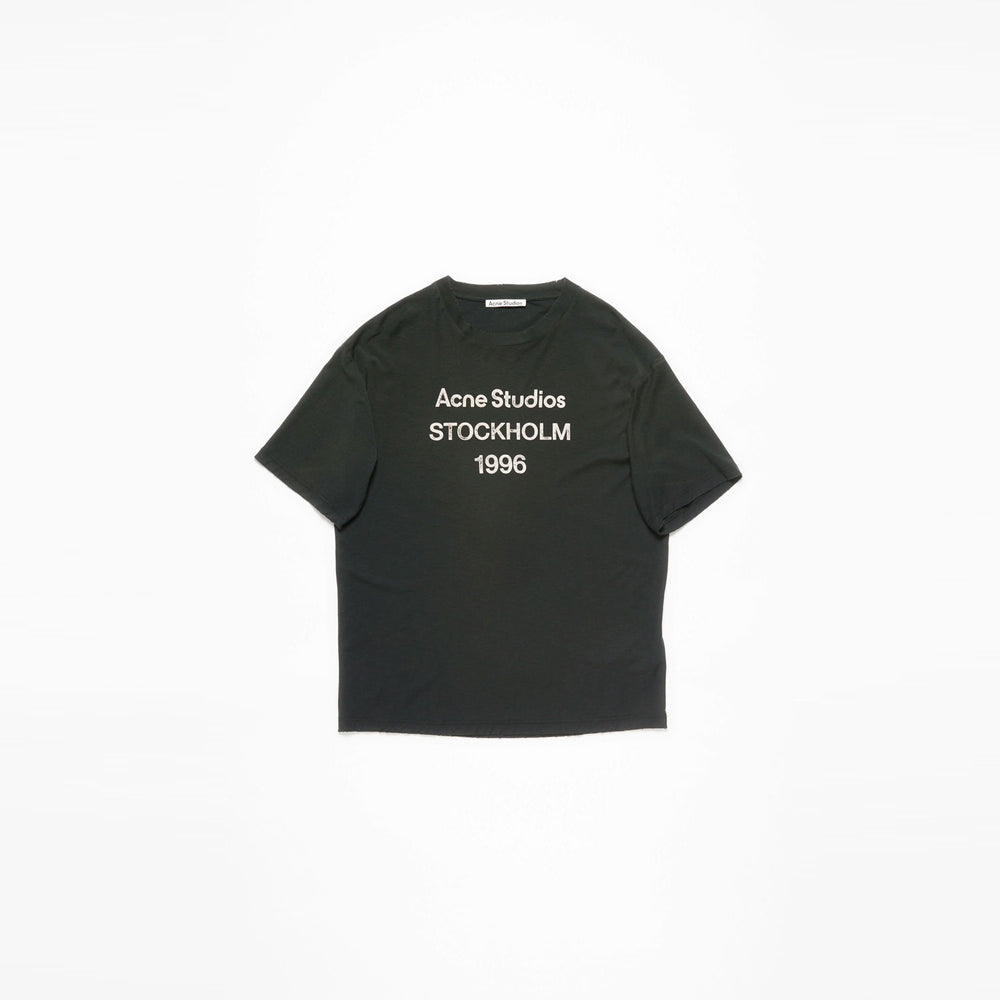 ロゴTシャツ - リラックスフィット-FADED BLACK-