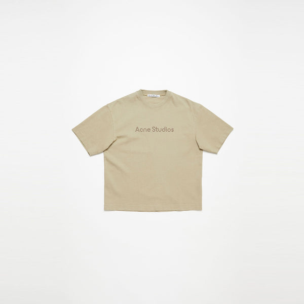 ロゴTシャツ リラックスフィット-SAND BEIGE- – OBLIGE