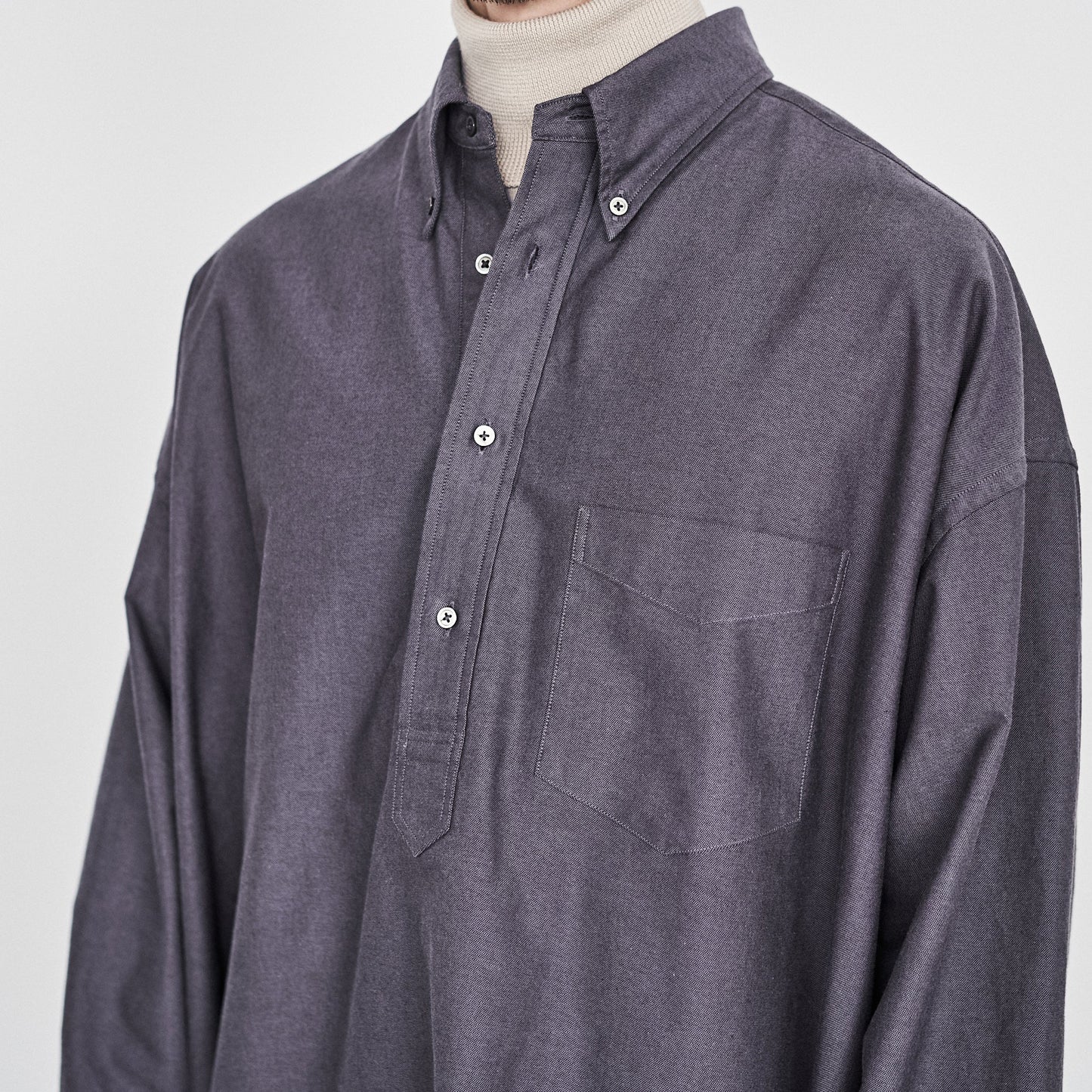 
                  
                    OXFORD OVERSIZED B.D PULLOVER SHIRT
                  
                