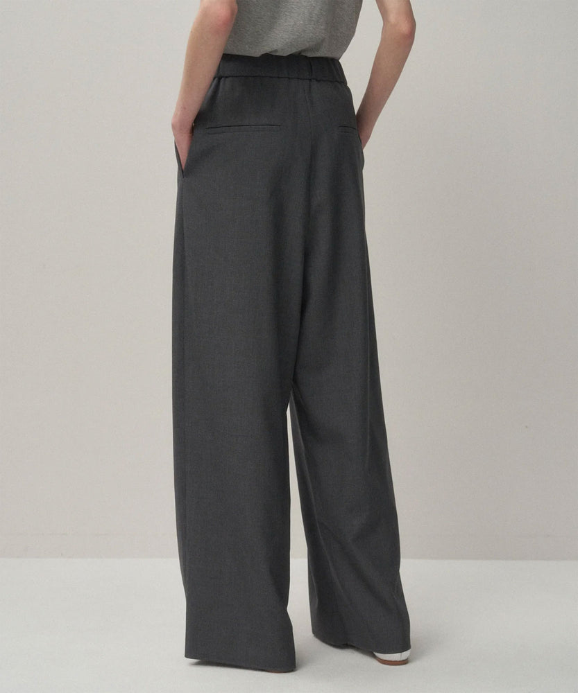 WOOL TROPICAL | WIDE EASY PANTS – OBLIGE