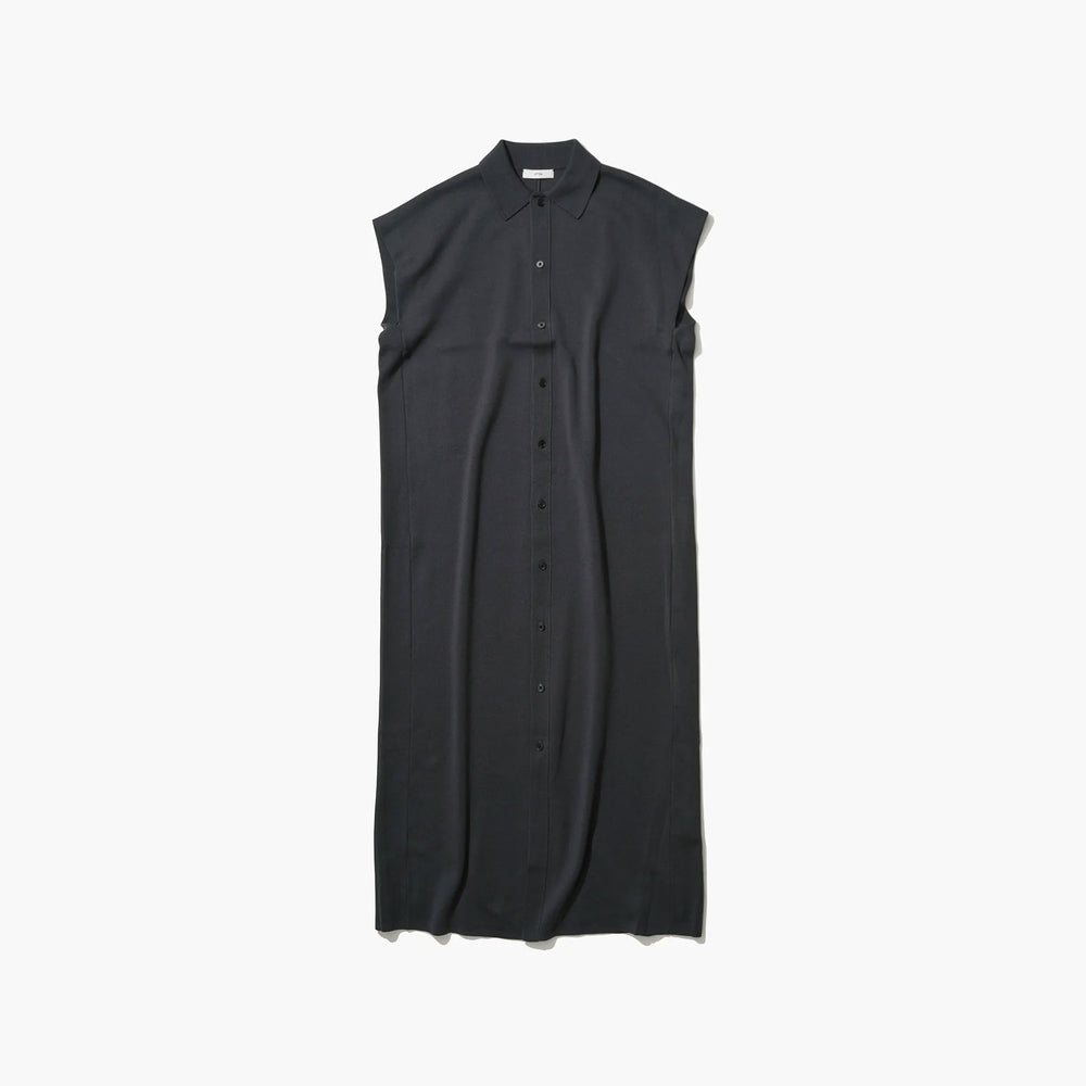 50/2 NATURAL DYED ORGANIC | POLO DRESS-CHARCOAL GRAY-