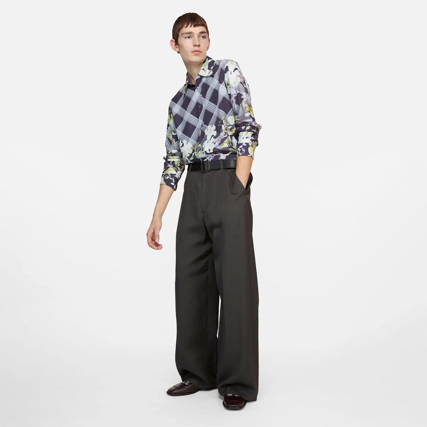 
                  
                    TAILORED HERRINGBONE TROUSERS
                  
                