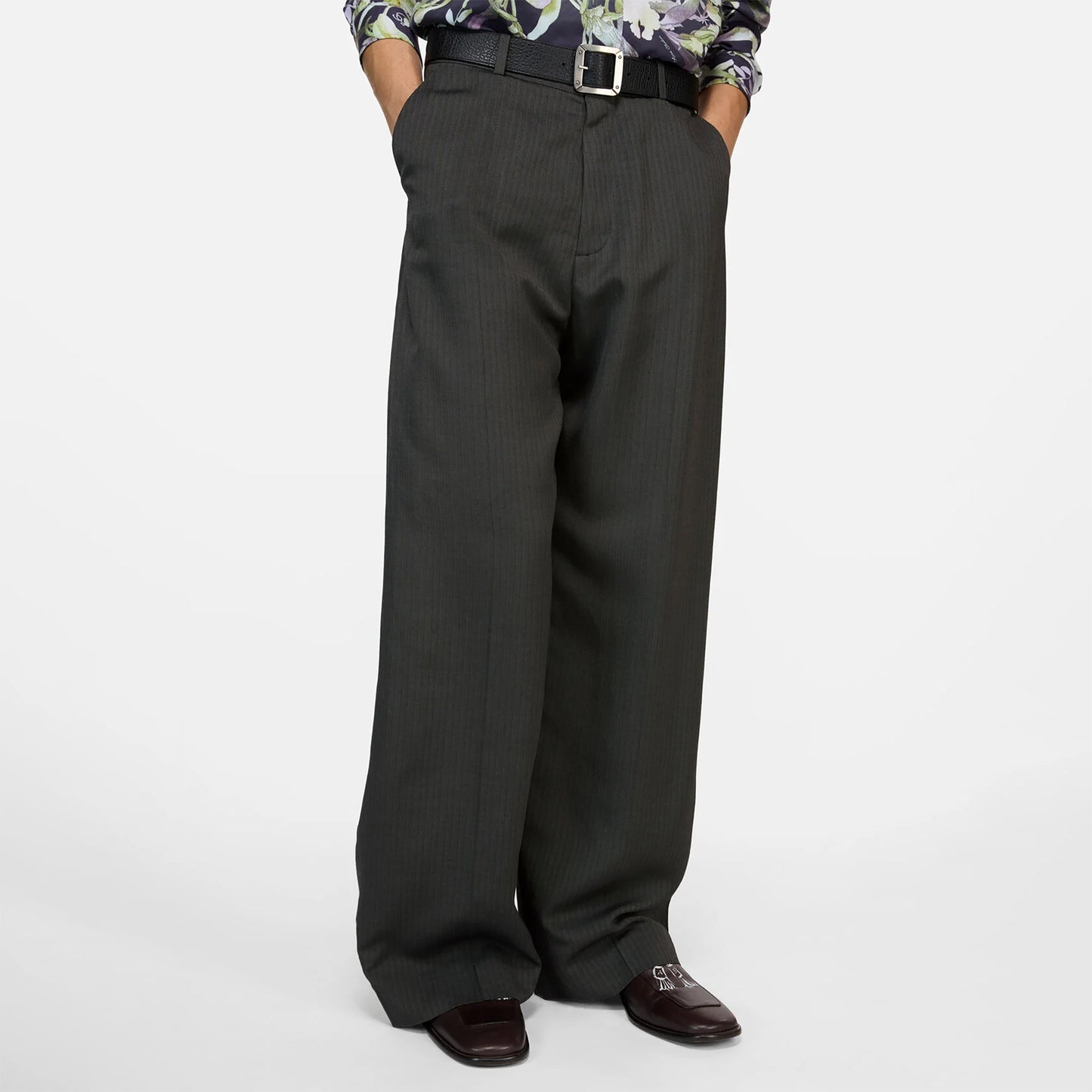 
                  
                    TAILORED HERRINGBONE TROUSERS
                  
                