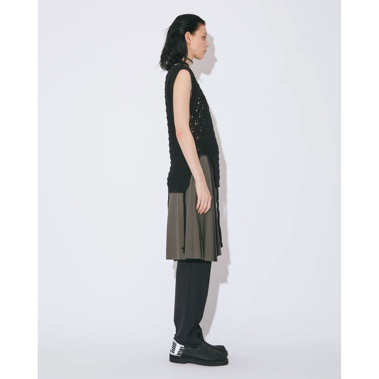 
                  
                    double-end cotton wool linen top-ecru-
                  
                