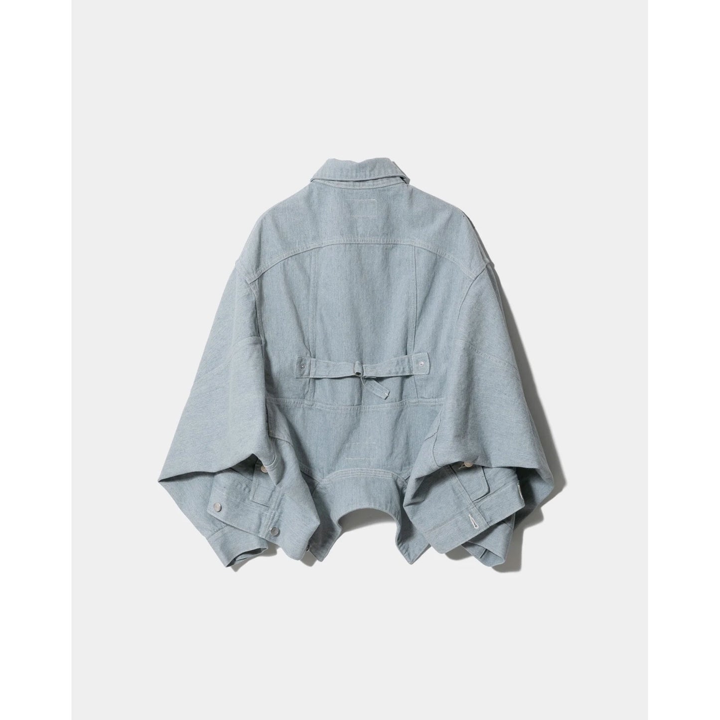 
                  
                    double-end recycling denim blouson-saxe-
                  
                