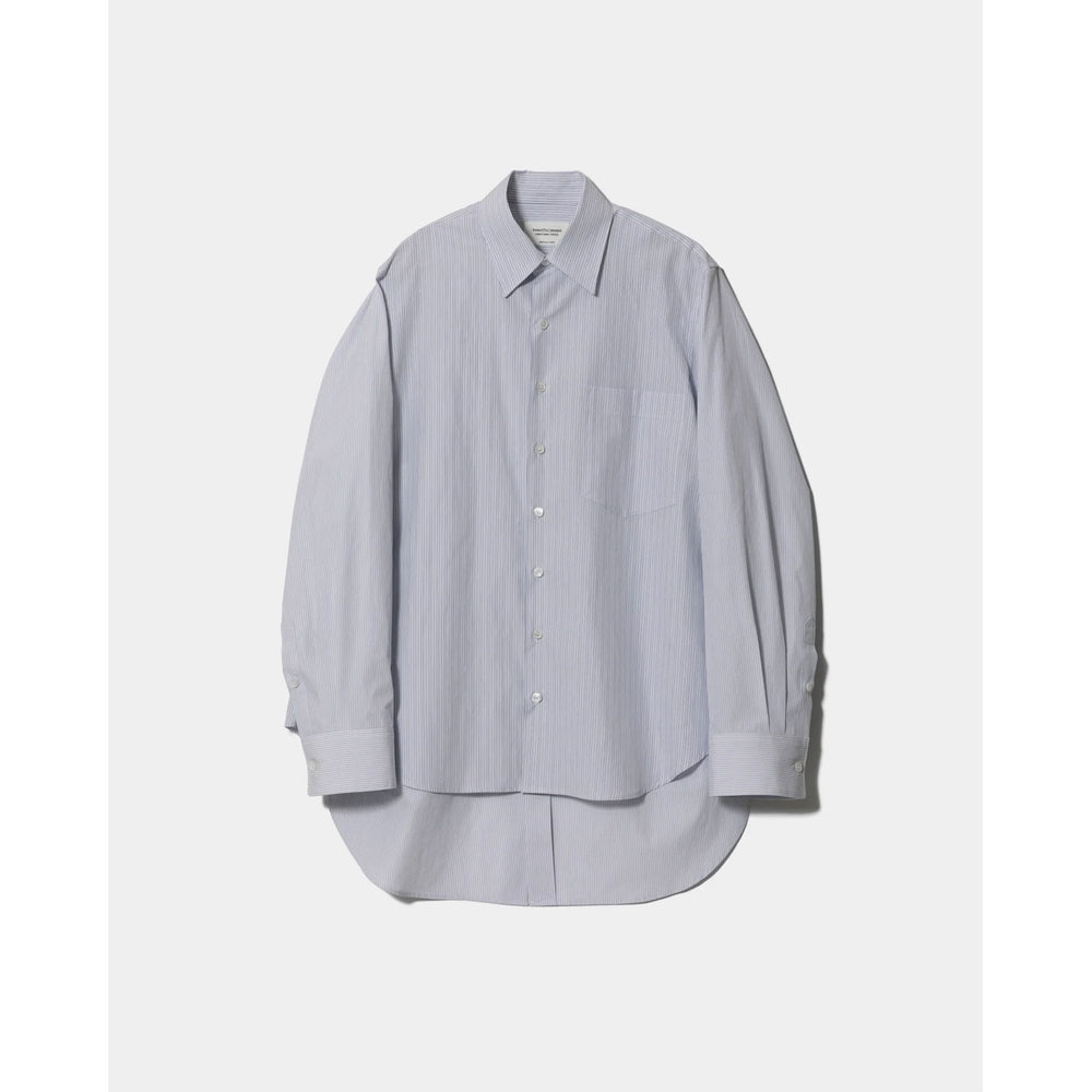 
                  
                    double-front finx stripe shirt-blue-
                  
                