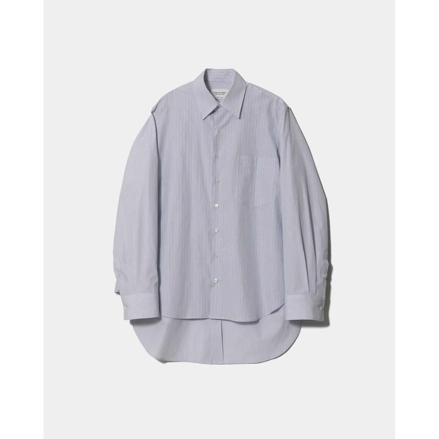 
                  
                    double-front finx stripe shirt-blue-
                  
                