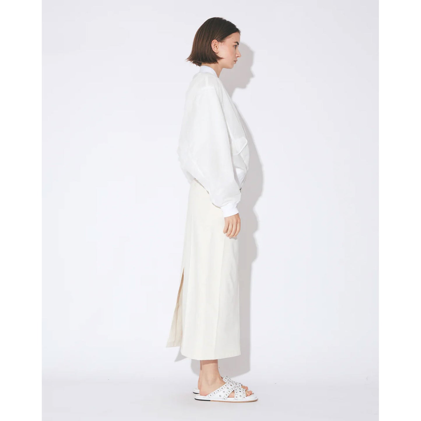 
                  
                    nylon ripstop fan shape MA-1 blouson -black-
                  
                