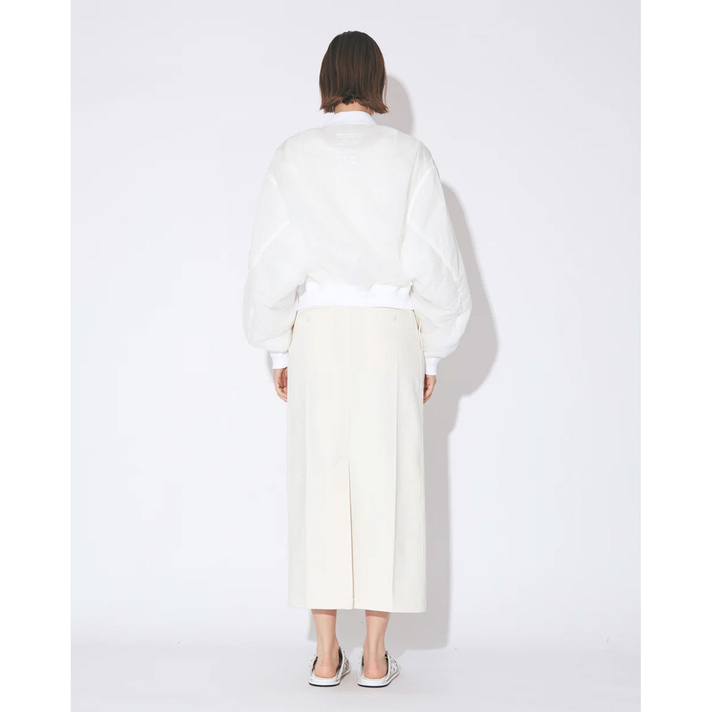 
                  
                    nylon ripstop fan shape MA-1 blouson -black-
                  
                