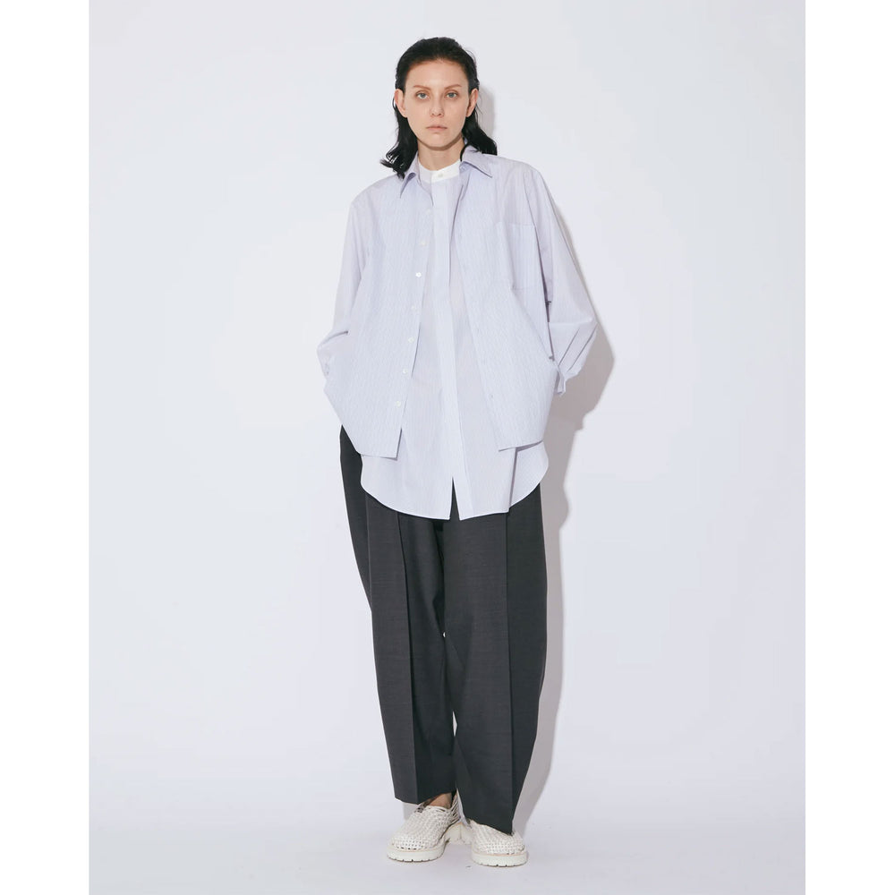 
                  
                    double-front finx stripe shirt-blue-
                  
                