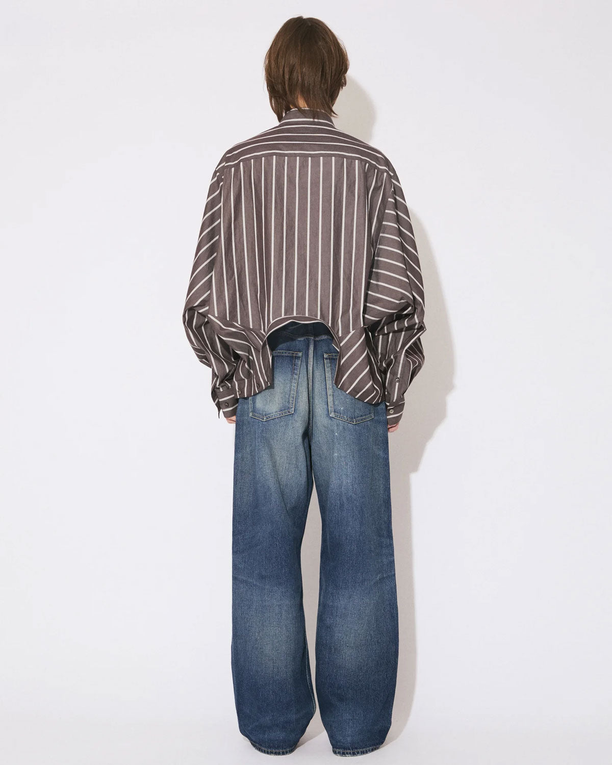 
                  
                    double-end finx stripe shirt
                  
                